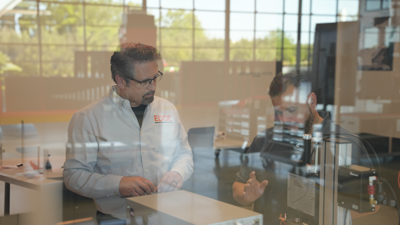 Kurt at Amada Weld Tech Showroom